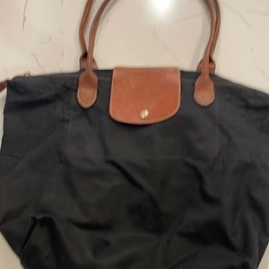 Women’s Longchamps large black nylon tote